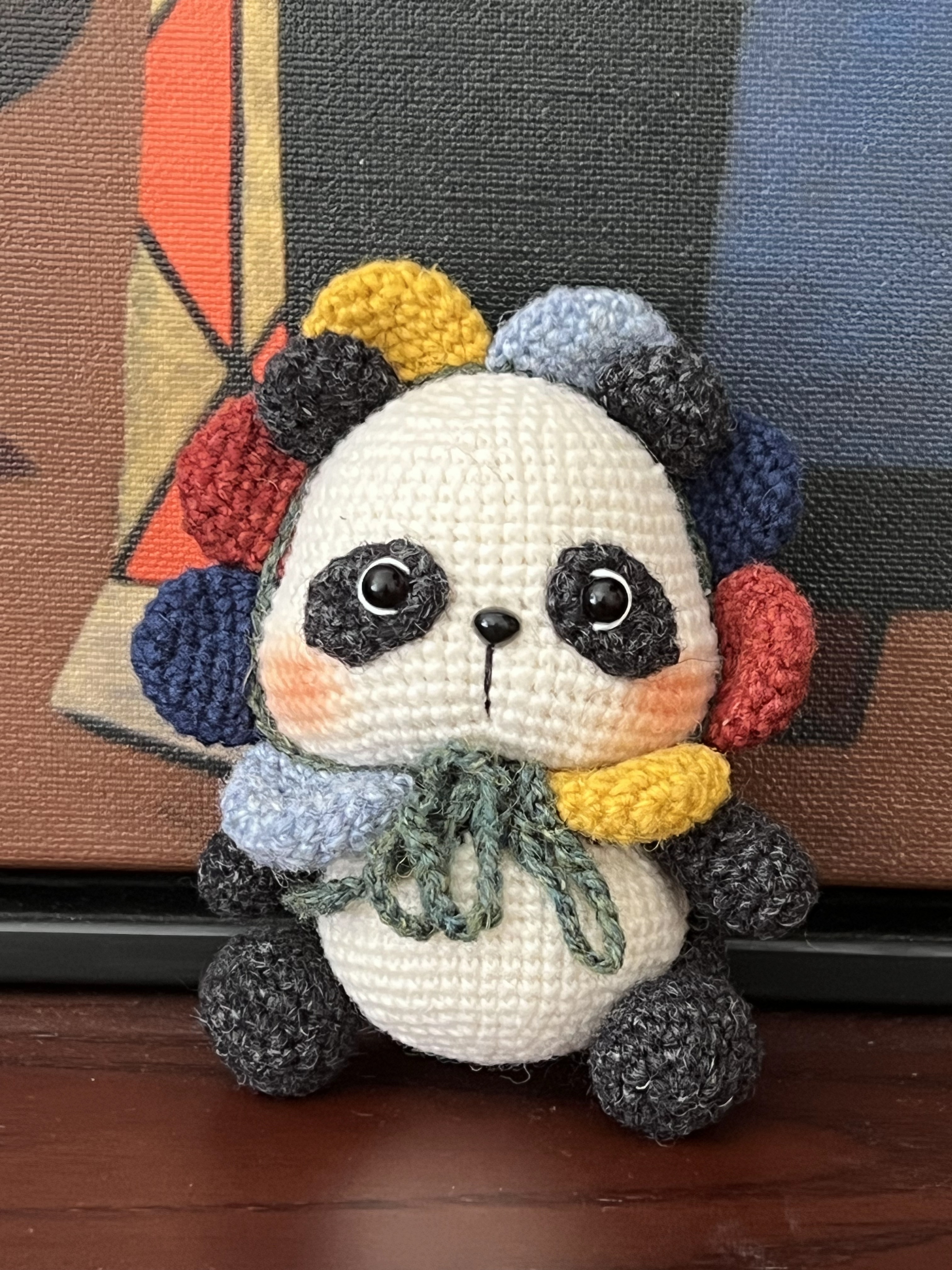 Flowery Panda Amigurumi